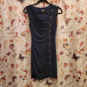 Laundry by Shelli Segal Navy Rushed Mini Dress